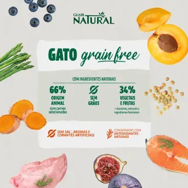Racao Guabi Natural Grain Free Gatos Castrados Salmao e Lentilha 4
